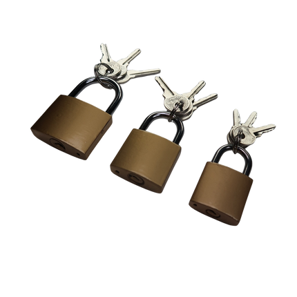 3-teiliges Vorhängeschloss-Set