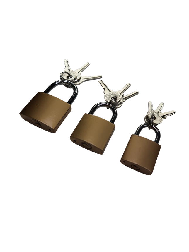 3-teiliges Vorhängeschloss-Set
