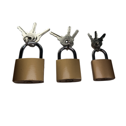 3-teiliges Vorhängeschloss-Set