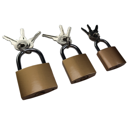 3-teiliges Vorhängeschloss-Set