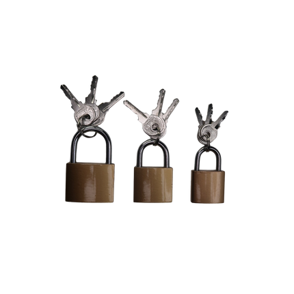 3-teiliges Vorhängeschloss-Set