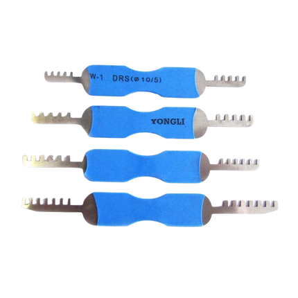 Goso Comb Picks (4-teilig) – Für doppelseitige Vorhängeschlösser