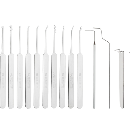 Southord M2000B – Ultradünnes Lockpick-Set - 22-teilig - 0,5 mm Dicke