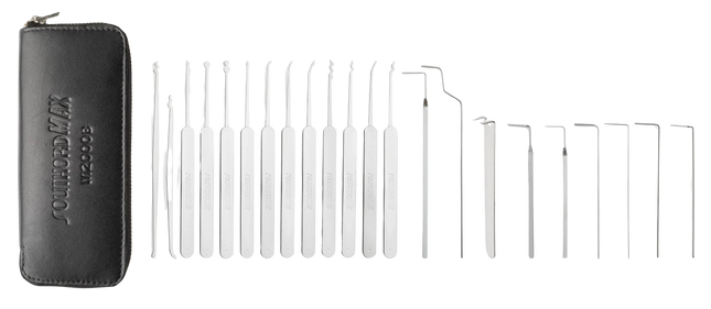 Southord M2000B – Ultradünnes Lockpick-Set - 22-teilig - 0,5 mm Dicke