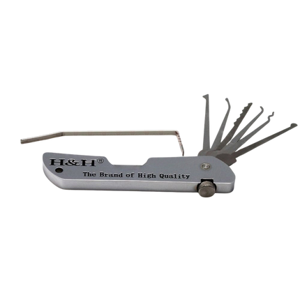 H&H Taschenmesser-Style Lockpick-Set – kompaktes EDC-Taschenformat