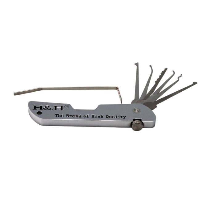 H&H Taschenmesser-Style Lockpick-Set – kompaktes EDC-Taschenformat