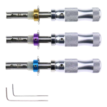 HUK Tubular Pick 7-Pin (Set aus 3 Stück: 7,0 mm, 7,5 mm, 7,8 mm)