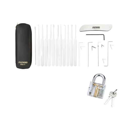 Southord PXS-17 – Lockpick-Set inklusive Übungsschloss