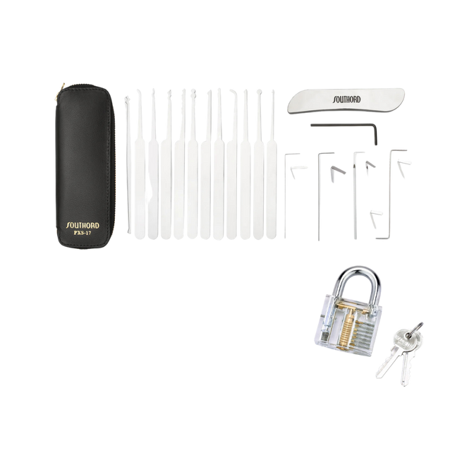 Southord PXS-17 – Lockpick-Set inklusive Übungsschloss