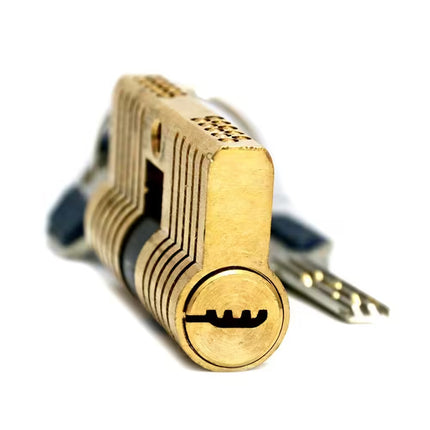 Goso 17-teiliges Dimple-Lockpick-Set – Inklusive transparentem Übungsschloss (Pro)