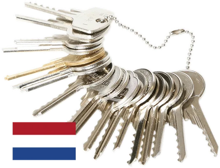 Schlagschlüsselset Niederlande (20-teilig) – für gängige niederländische Zylinderschlösser