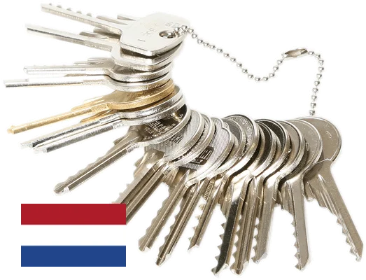 Schlagschlüsselset Niederlande (20-teilig) – für gängige niederländische Zylinderschlösser
