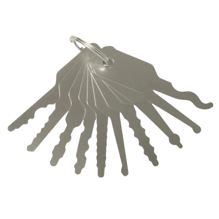 10-teiliges Jiggler-Set – Lockpicking von Scheibenzylindern und Autoschlössern