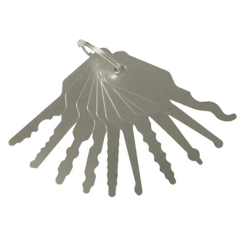 10-teiliges Jiggler-Set – Lockpicking von Scheibenzylindern und Autoschlössern