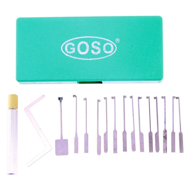Goso 17-teiliges Dimple-Lockpick-Set – Inklusive transparentem Übungsschloss (Pro)