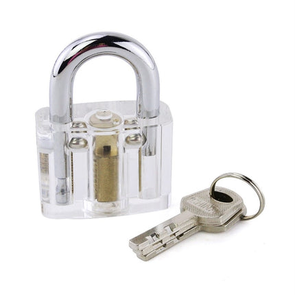 Transparentes Disc-Tumbler-Übungsvorhängeschloss